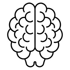 Elegant Neural Network Line Art Icon
