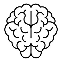 Elegant Neural Network Line Art Icon