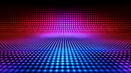 Abstract Red Blue Purple Light Grid Pattern Background
