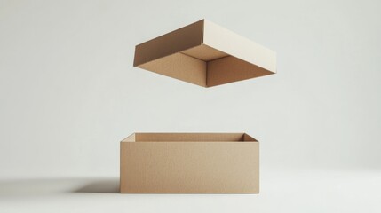 Open Cardboard Box - Empty Package for Shipping or Delivery