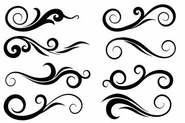 Decorative Curved Design Elements