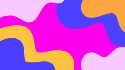 A modern abstract background featuring wavy shapes in vibrant colors