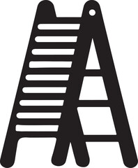 Step ladder vector illustration home improvement access assistance symbol