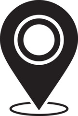 Triple location pin icon pointer vector mapping destination concept