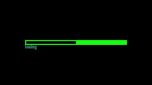 Loading bar css animation, Progress bar motion graphic technology loading bar icon. loading animation Loading Icon Animation. Loading bar downloading bar loading screen pixelated progress animation