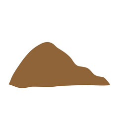 Detailed vector showing particles in clay soil