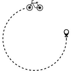 Bike Route Vector