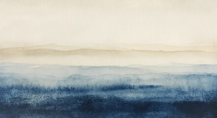 Naklejka premium Abstract watercolor aesthetic horizontal background. Hand drawn vector splatter texture. Brush stroked painting pastel color watercolour
