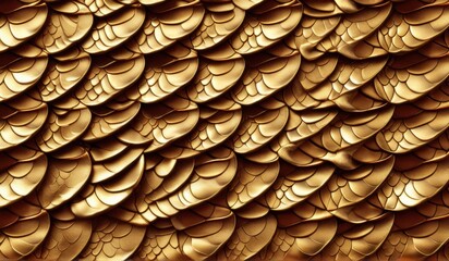 A mesmerizing pattern of overlapping red and gold scales, reminiscent of a mythical dragon's hide.