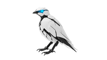 Fototapeta premium Robotic bird on transparent background