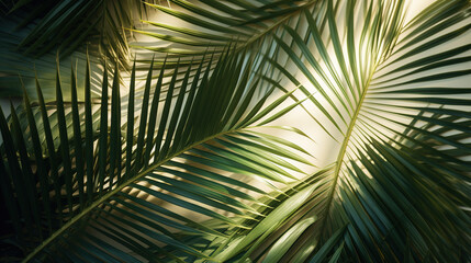 Tropical Palm Leaves - Nature's Artistic Design