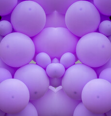 abstract background of purple balloons