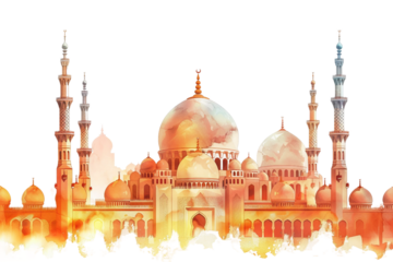 A heartfelt Eid Al Adha Mubarak message with stunning Islamic calligraphy isolated on transparent background