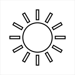 PrintBrightness Icon, Intensity Setting Vector Art Illustration,with white background