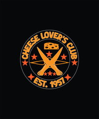 Cheese lover's club graphic design 