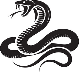 black snake vector illustration