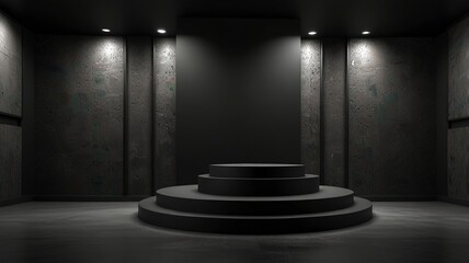 Obraz premium Abstract geometric background 3d rendering 3d illustration. Futuristic design.