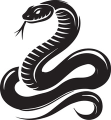 black snake vector illustration