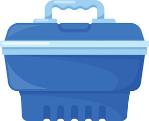 Closed portable handheld refrigerator vector illustration © Pavlo Syvak