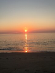 Naklejka premium sunset at the beach