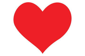 Red heart Shape icon silhouette vector illustration
