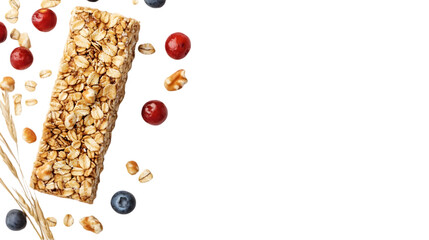 Delicious Granola Bar with Cranberries  Blueberries   Walnuts