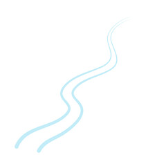 Ski trail turns curves and wobbles  winter cross country ski running track in perspective  ski run in snow vector