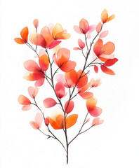  Watercolor orange and pink wash clipart, on a white background, with soft color blending. --ar 169 --style raw --v 6.1 - Upscaled (Creative) by @Creator Tools (relaxed)