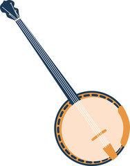 Banjo guitar jazz musical instrument