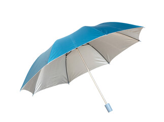Blue umbrella on transparent background (PNG File)