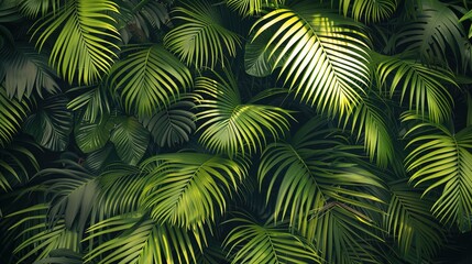 Naklejka premium tropical palm seamless pattern wallpaper