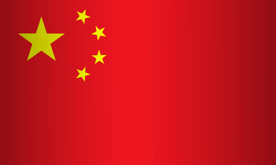 Illustration of China national flag vector element