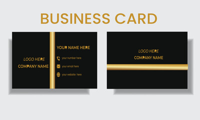  business card design . double sided business card template modern and clean style