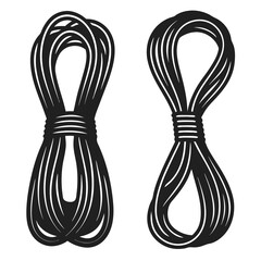 Boxing Ropes  silhouette vector illustration