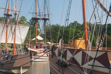 historic ships jamestown settlement virginia