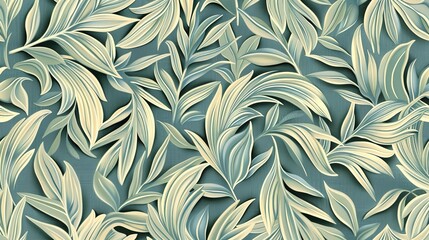 tropical palm leaves seamless pattern wallpaper