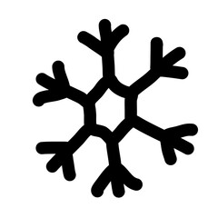 Snowflakes hand drawn