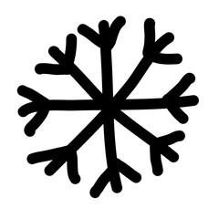 Snowflakes hand drawn