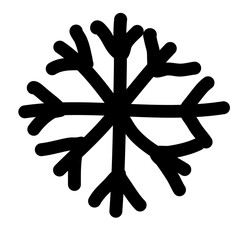 Snowflakes hand drawn