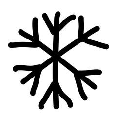 Snowflakes hand drawn