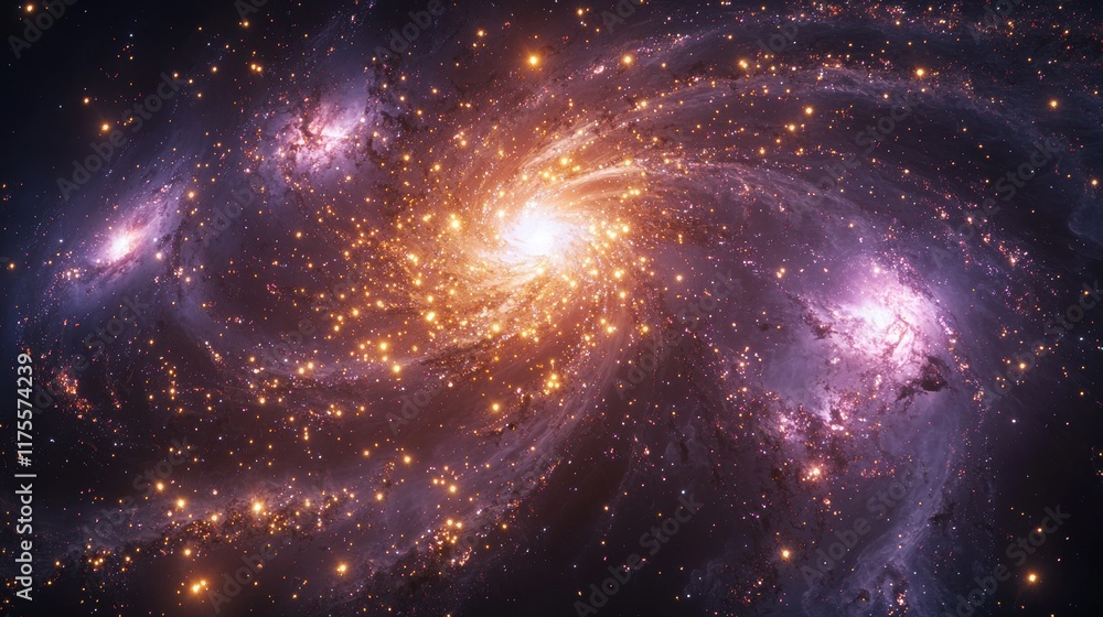 Poster nebula fireworks display outer space digital art cosmic environment high-detail viewpoint hyperreali