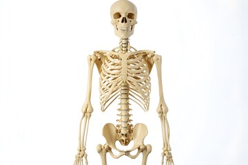 human skeleton isolated on white