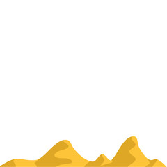 desert landscape with sun vector