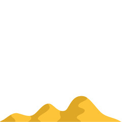 desert landscape with sun vector