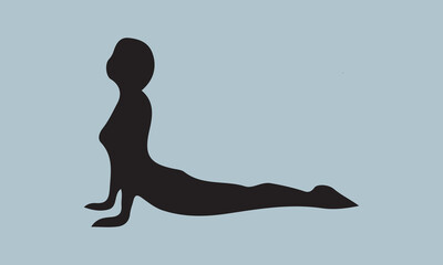 Yoga Pose Vector Illustration Calligraphy Graphic Design,Handmade Calligraphy eps 10