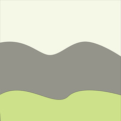 Abstract undulating layers of nature in soft pastel tones creating a serene landscape