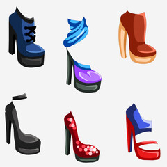  vector modern woman's sandals  