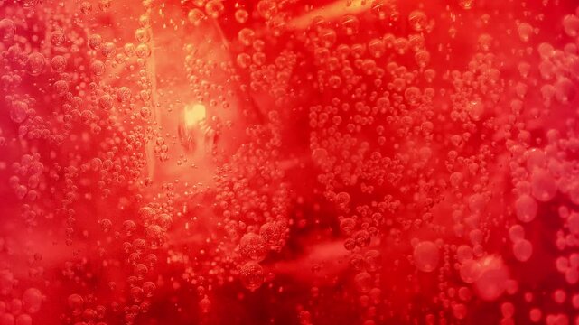 Fizzing Cherry Soda Extreme Close-Up