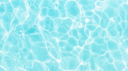 Fototapeta premium Abstract turquoise water texture with light reflections. (1)