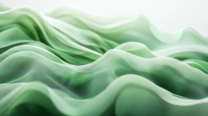Obraz premium Abstract Green Waves